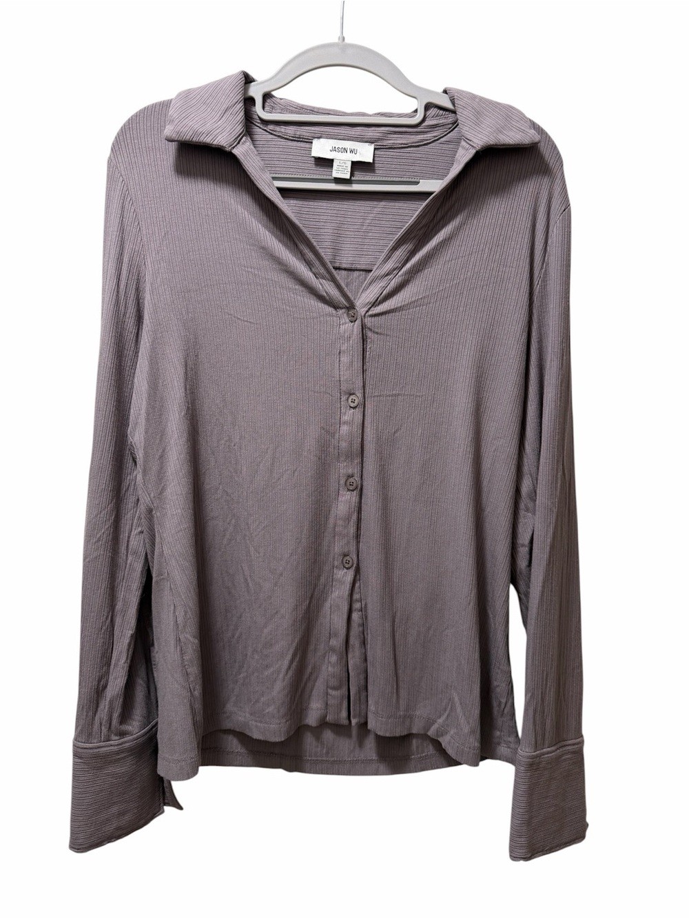 Jason Wu Ribbed Button-Down Shirt